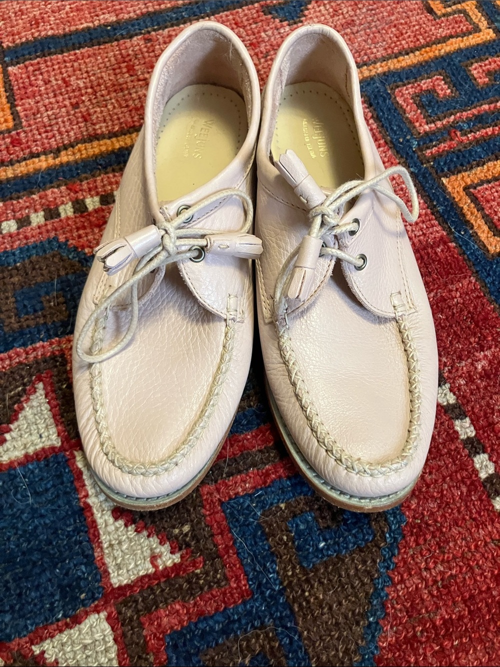 Clark’s weejuns Winnie Pink Leather Tassel Oxford 9 - Picture 6 of 11